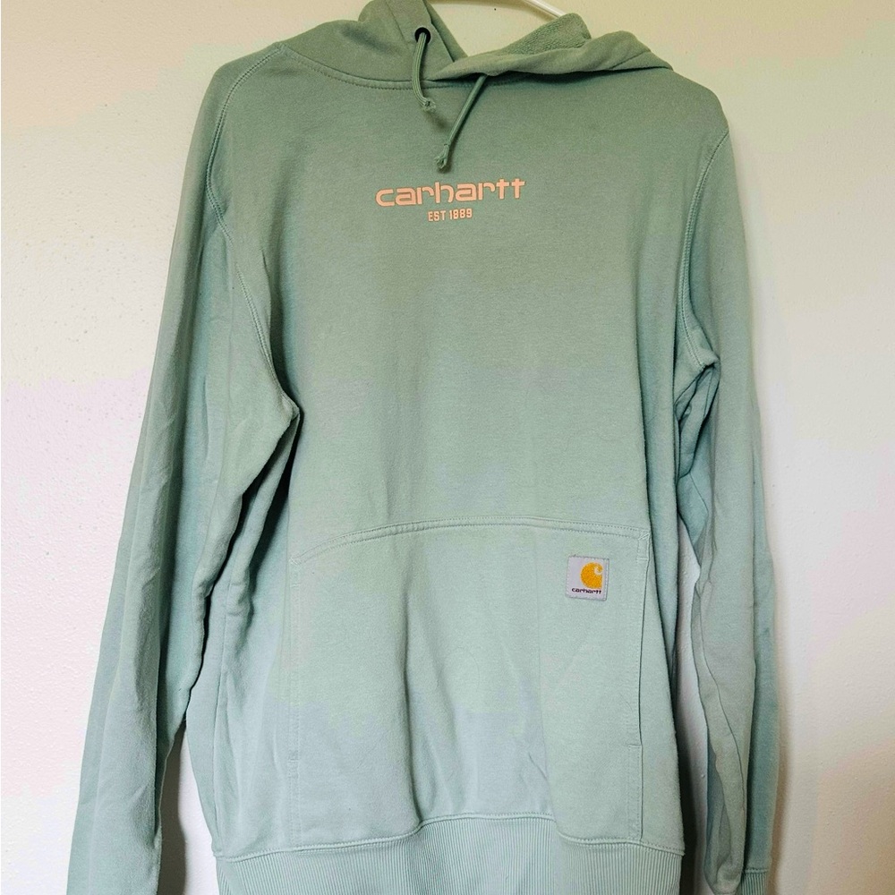 Carhartt Mint Green Hoodie Sweatshirt